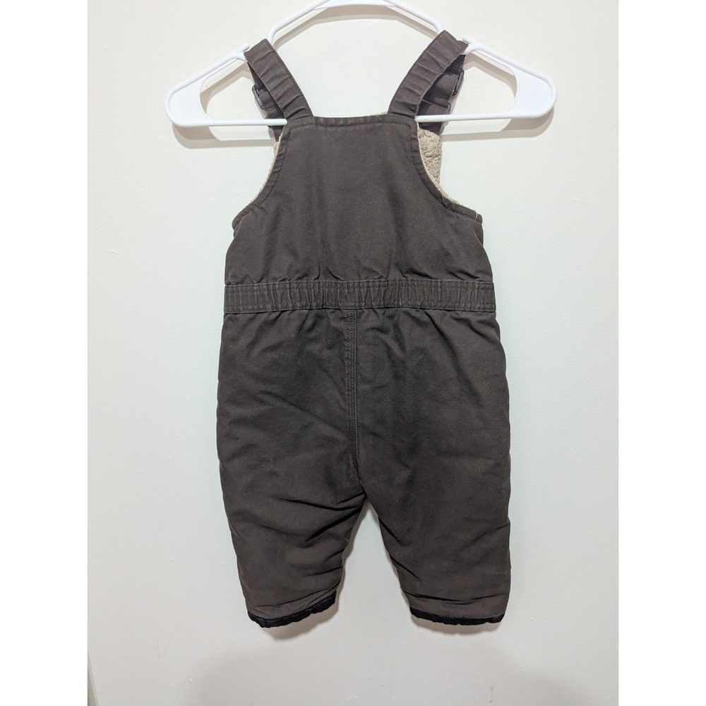 BERNE Fleece Lined Brown Insulated Bib Overall Pants Youth Boy's Size 24M - Picture 5 of 5